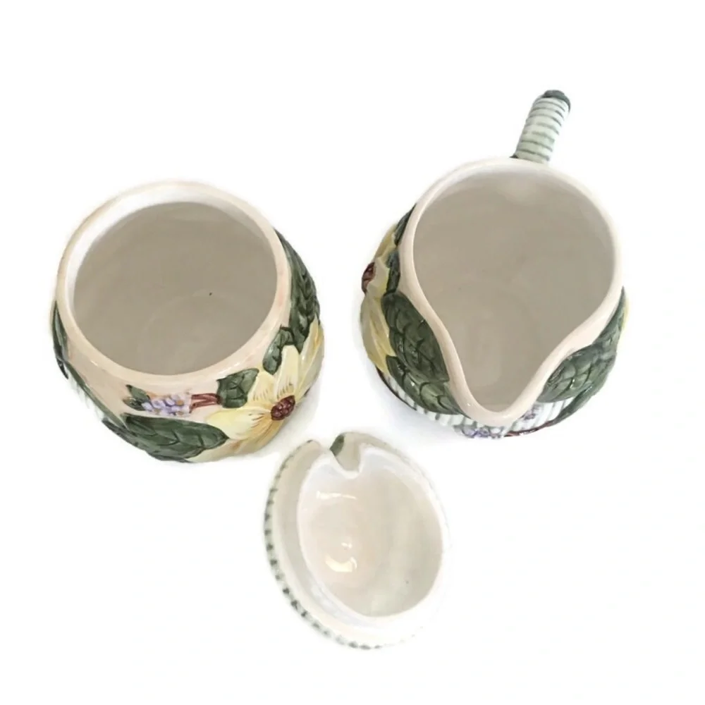 Ganz Sugar Bowl And Creamer Pitcher
